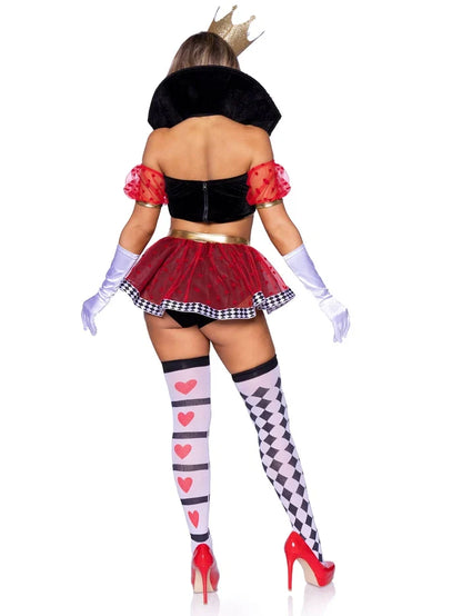Wicked Wonderland Queen of Hearts 3-Piece Costume by Leg Avenue