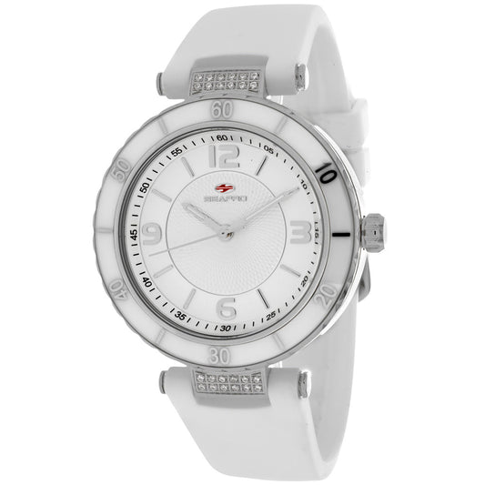 Seapro Seductive White Silicone Strap Watch