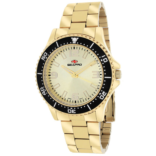 Seapro Tideway Gold Stainless Steel Watch
