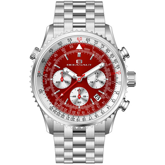 Oceanaut Flight Red Dial Men's Watch