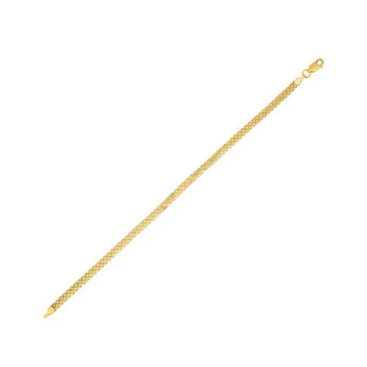 Yellow Gold Bismark Chain Bracelet