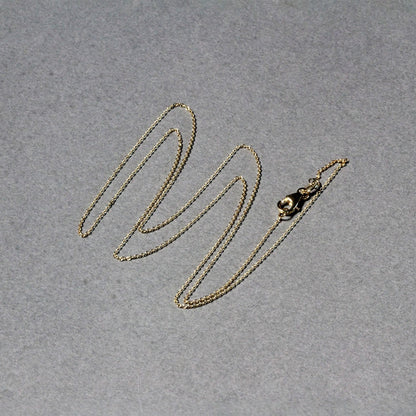 Yellow Gold Oval Cable Link Chain