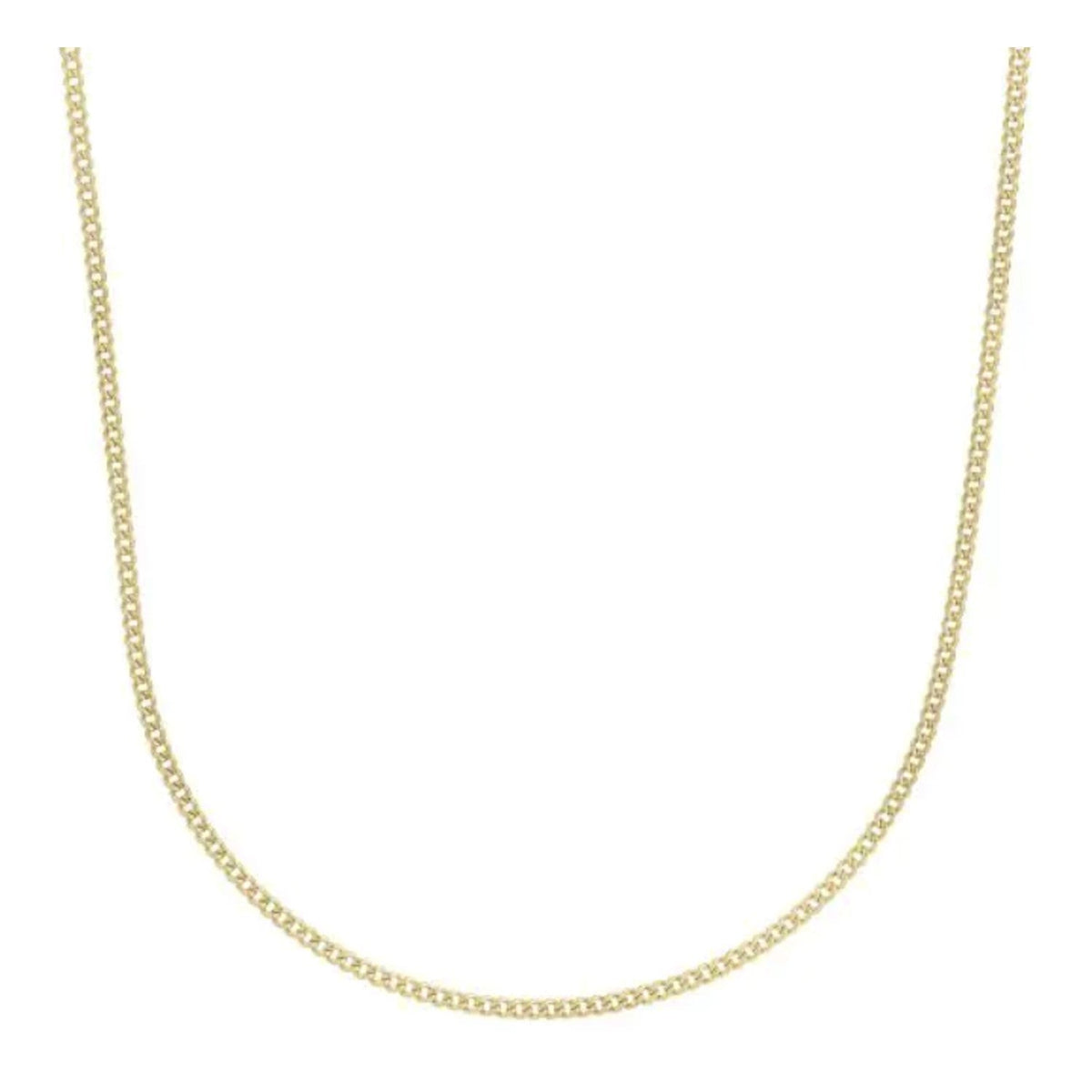 14K Yellow Gold Light Gourmette Chain