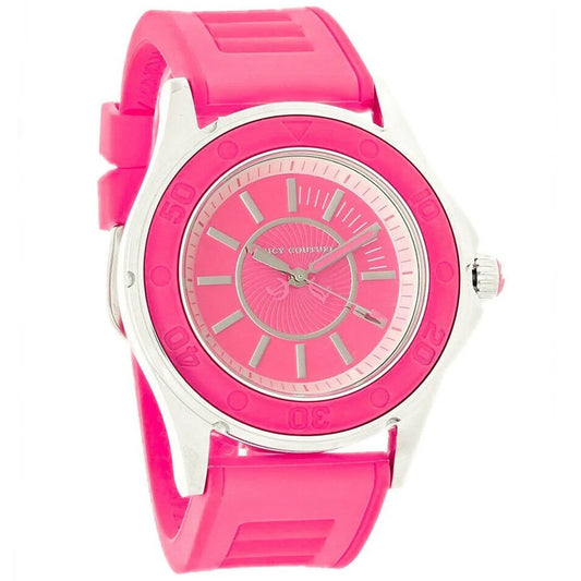Rich Girl Pink Rubber Strap Watch