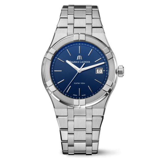 Stainless Steel Blue Dial Bracelet Watch