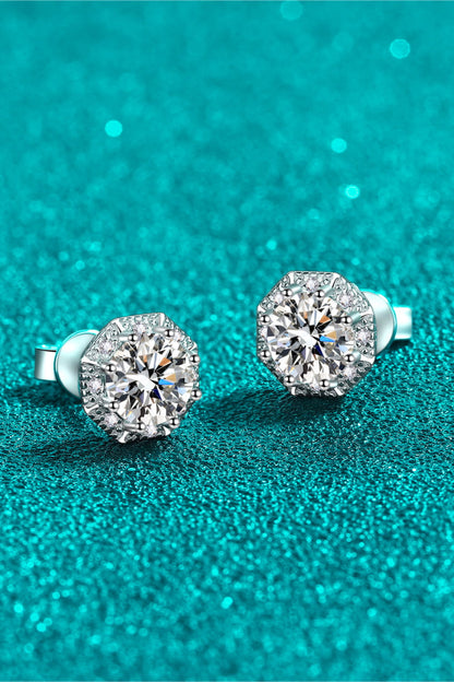 2 Carat Moissanite Stud Earrings - Undeniably LUXE