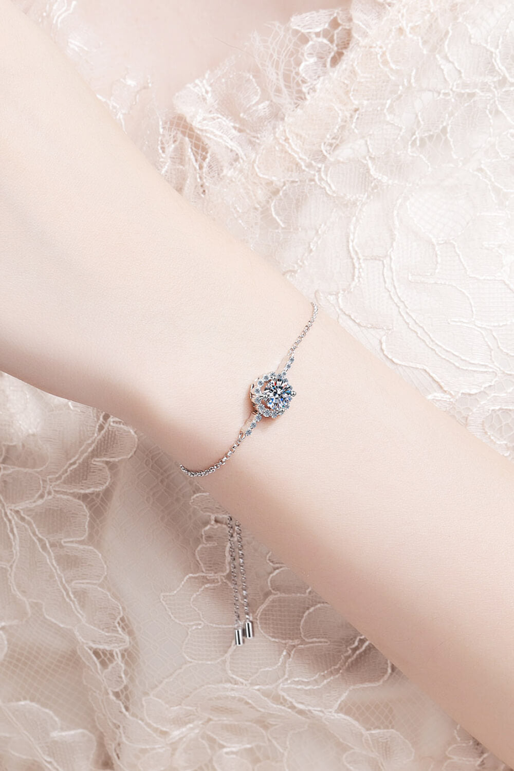 1 Carat Moissanite Chain Bracelet - Undeniably LUXE