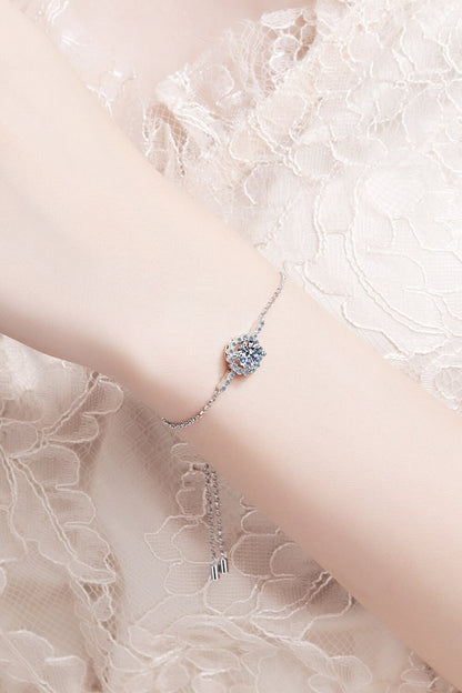 1 Carat Moissanite Chain Bracelet - Undeniably LUXE
