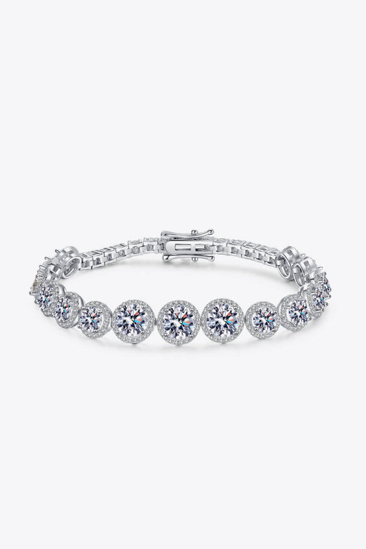 925 Sterling Silver 10.4 Carat Moissanite Bracelet - Undeniably LUXE
