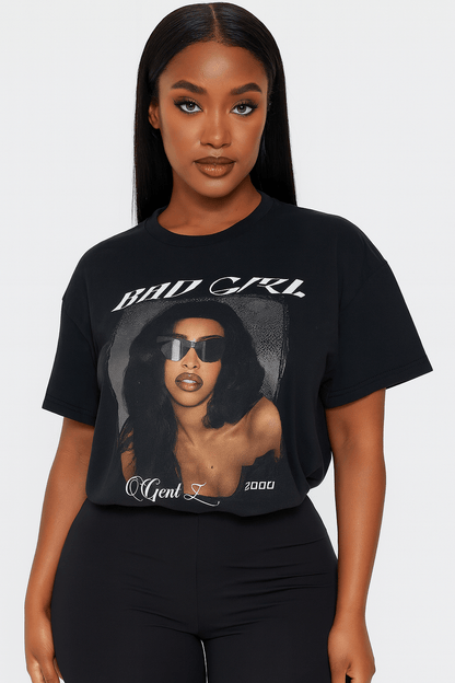 Bad Girl Y2K Graphic Top – Trendy Streetwear & Going Out Top for Women
