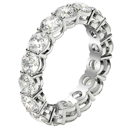 14K White Gold Lab Grown Diamond Eternity Ring (4 cttw FG/VS2)