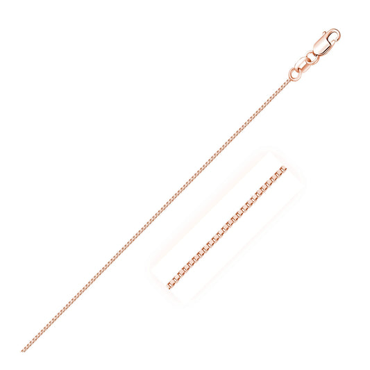 Rose Gold Box Chain Necklace