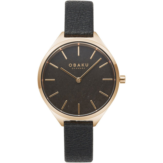 Obaku Kaffe Brown Leather Watch