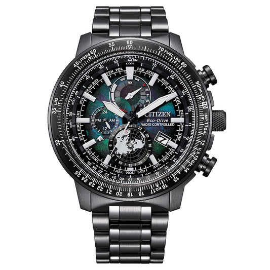 Stainless Steel Multicolored Dial Quartz Watch