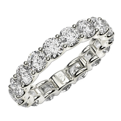 14K White Gold 3 cttw Lab Grown Diamond Eternity Ring