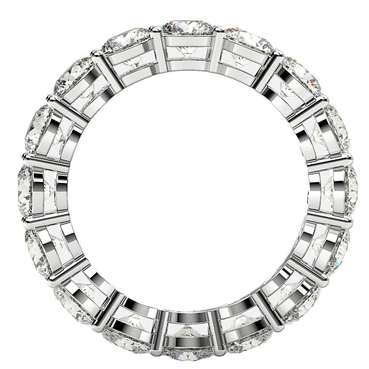 14K White Gold Lab Grown Diamond Eternity Ring (4 cttw FG/VS2)