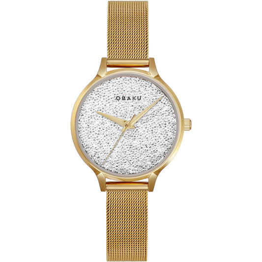 Stjerner Gold-Tone Stainless Steel Quartz Watch