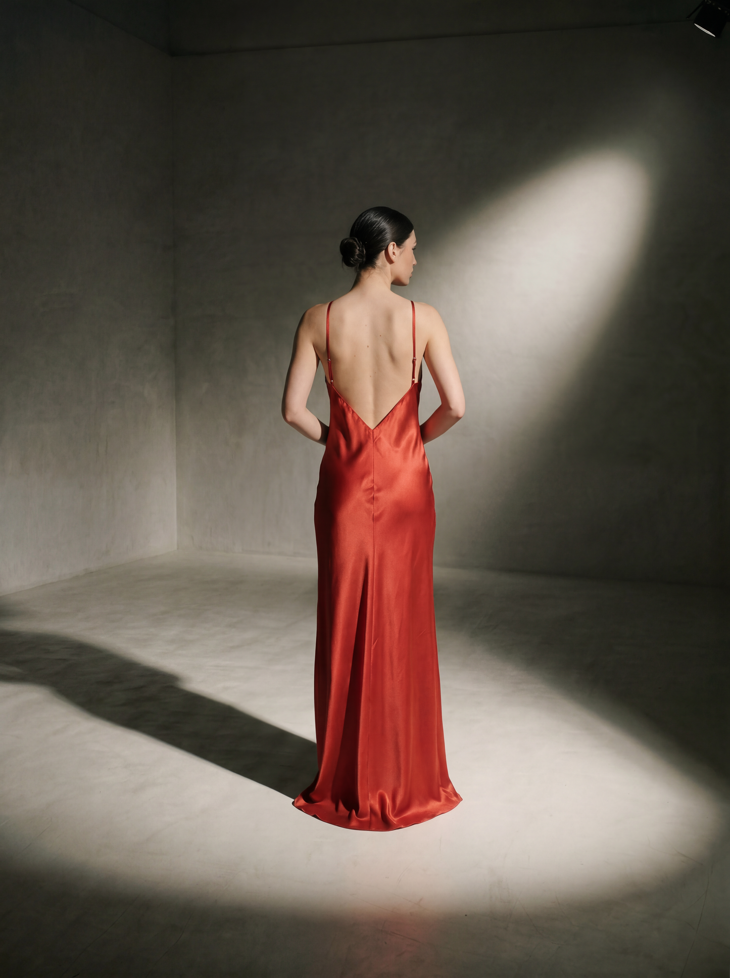 Silk Halter Neckline Gown