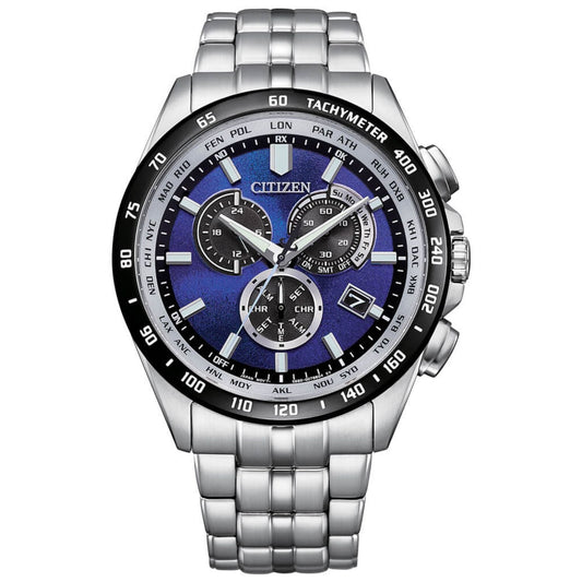 Stainless Steel Blue Dial Bracelet Watch