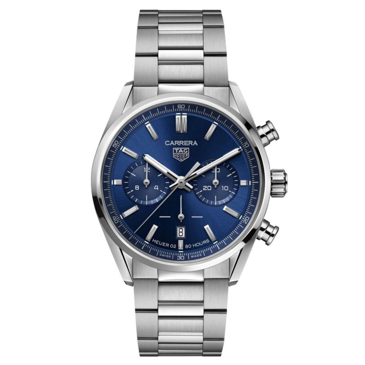 TAG Heuer Carrera Blue Stainless Steel Chronograph Watch