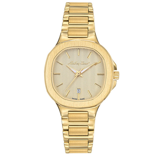 Gold-Tone Stainless Steel Bracelet Watch