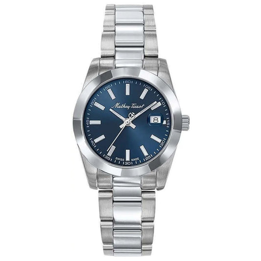 Stainless Steel Blue Dial Watch
