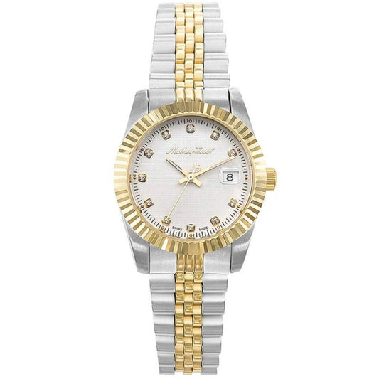 Two-Tone Stainless Steel White Dial Watch