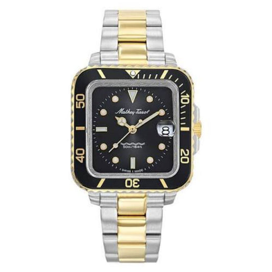 Mathey Tissot Vintage Two-Tone Stainless Steel Bracelet Watch