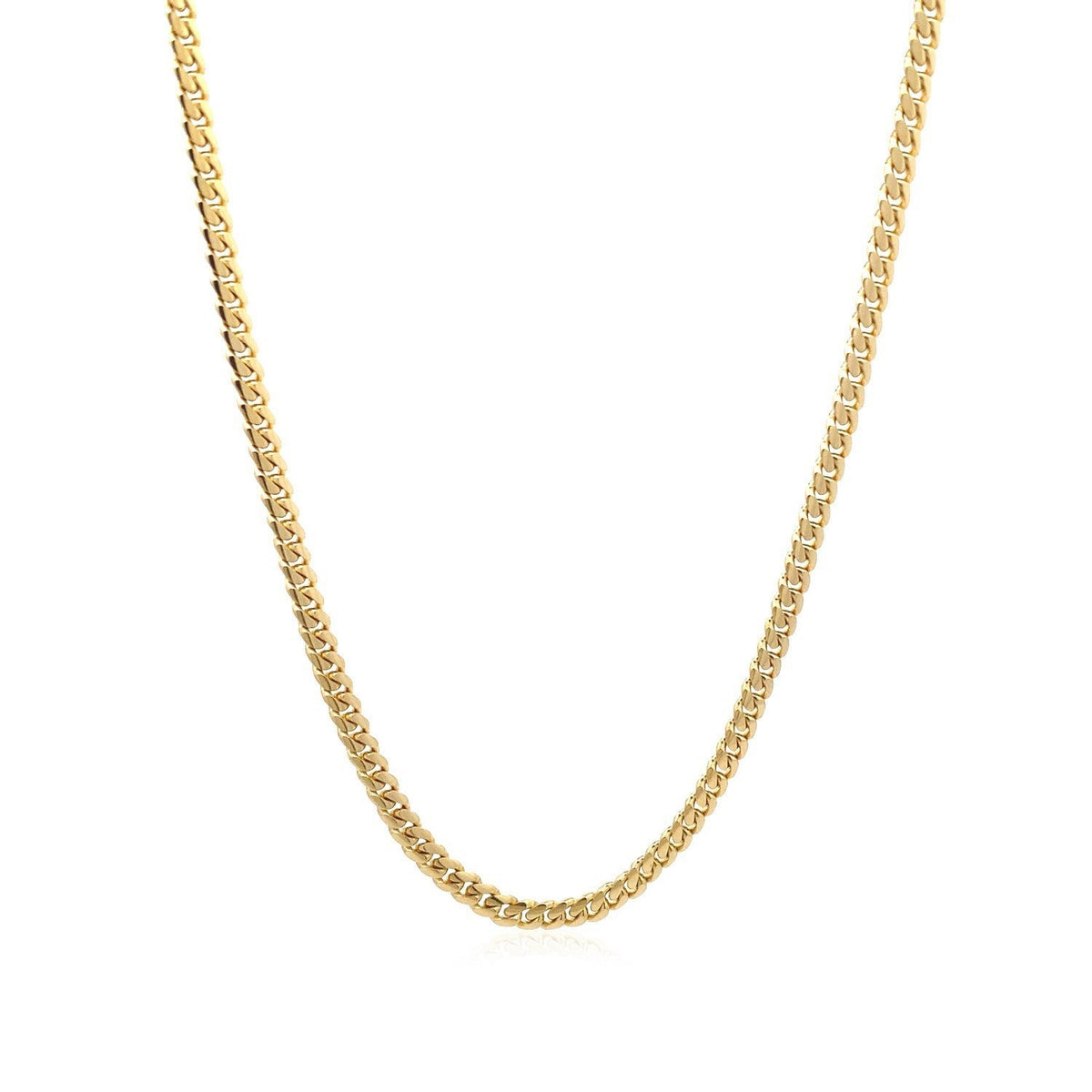 10K Yellow Gold Solid Miami Cuban Chain