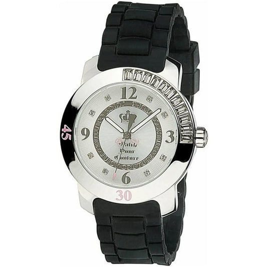 Juicy Couture BFF Black Rubber Watch