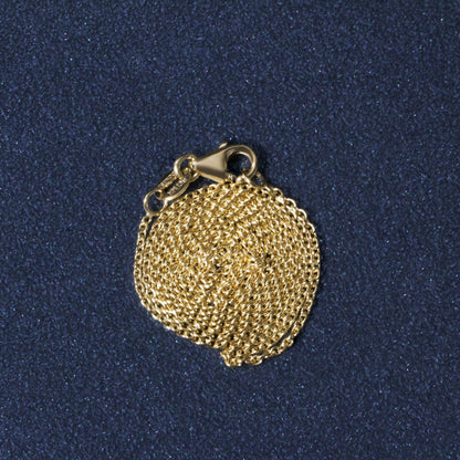 14K Yellow Gold Round Cable Link Chain