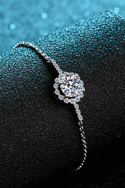 1 Carat Moissanite Chain Bracelet - Undeniably LUXE