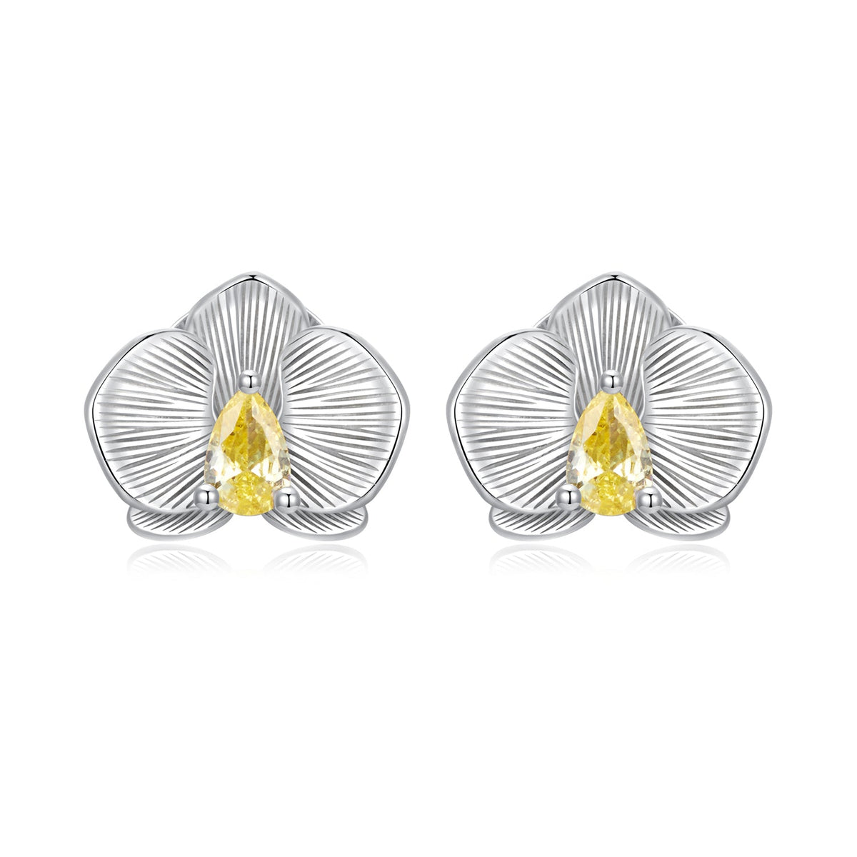 Sterling Silver Pavé Cubic Zirconia Earrings
