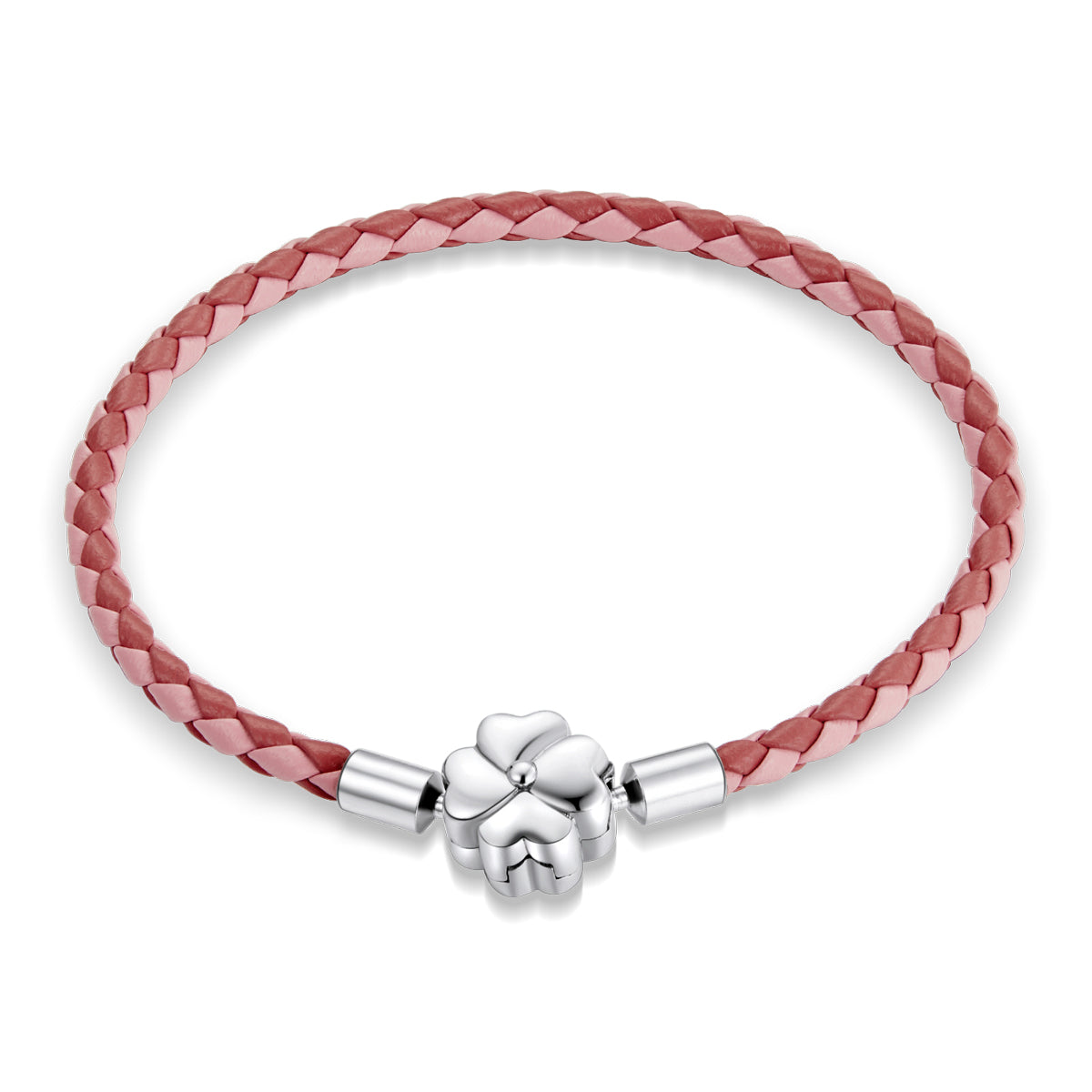 Sterling Silver Oxidized Leather Bracelet