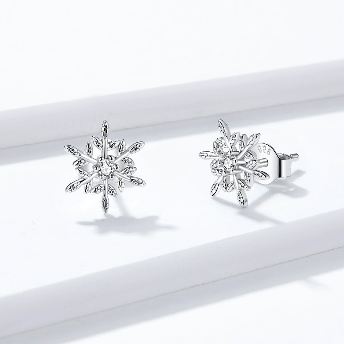Sterling Silver Cubic Zirconia Pave Earrings