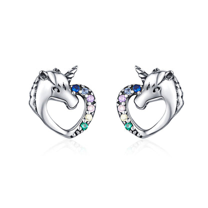 Sterling Silver Oxidized Pavé Cubic Zirconia Earrings