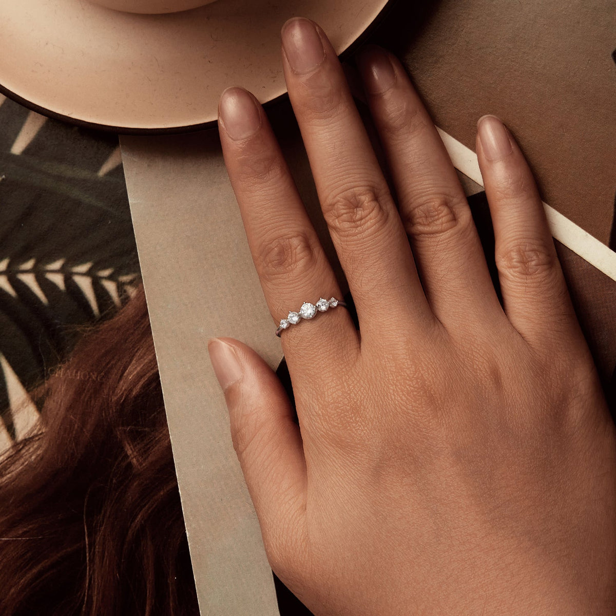 Sterling Silver Pavé CZ Ring