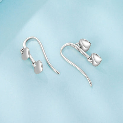 Sterling Silver Oxidized Drop Earrings