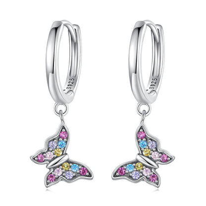 Sterling Silver Cubic Zirconia Pavé Earrings