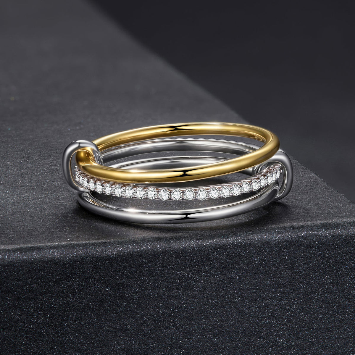 Sterling Silver Moissanite Ring
