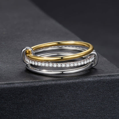 Sterling Silver Moissanite Ring