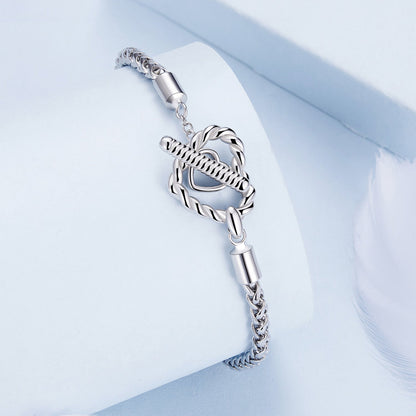 Platinum Plated Sterling Silver 3.0mm Bracelet