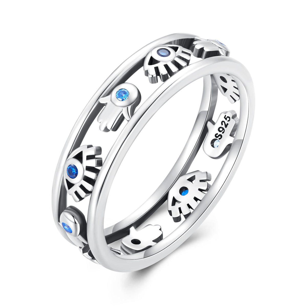 Sterling Silver Pavé Cubic Zirconia Ring
