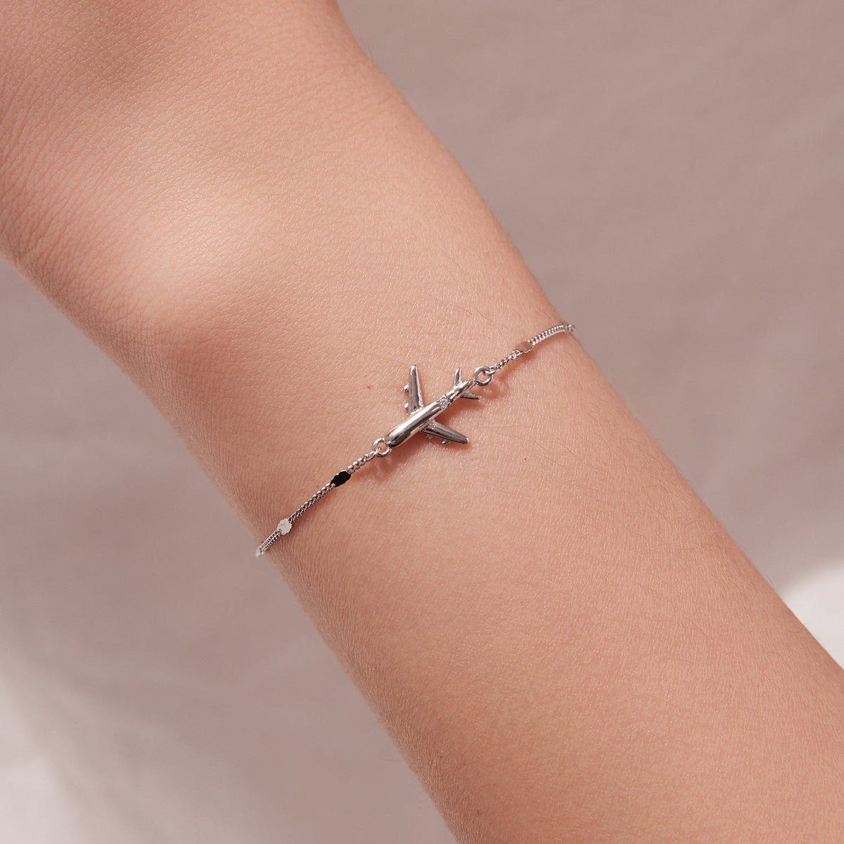 Sterling Silver White Gold Plated Pavé CZ Bracelet