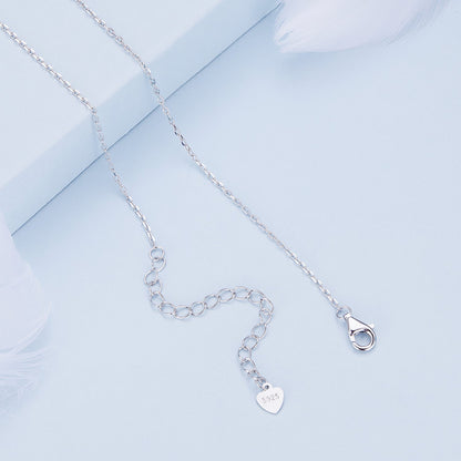 Sterling Silver Pavé Cubic Zirconia Butterfly Necklace