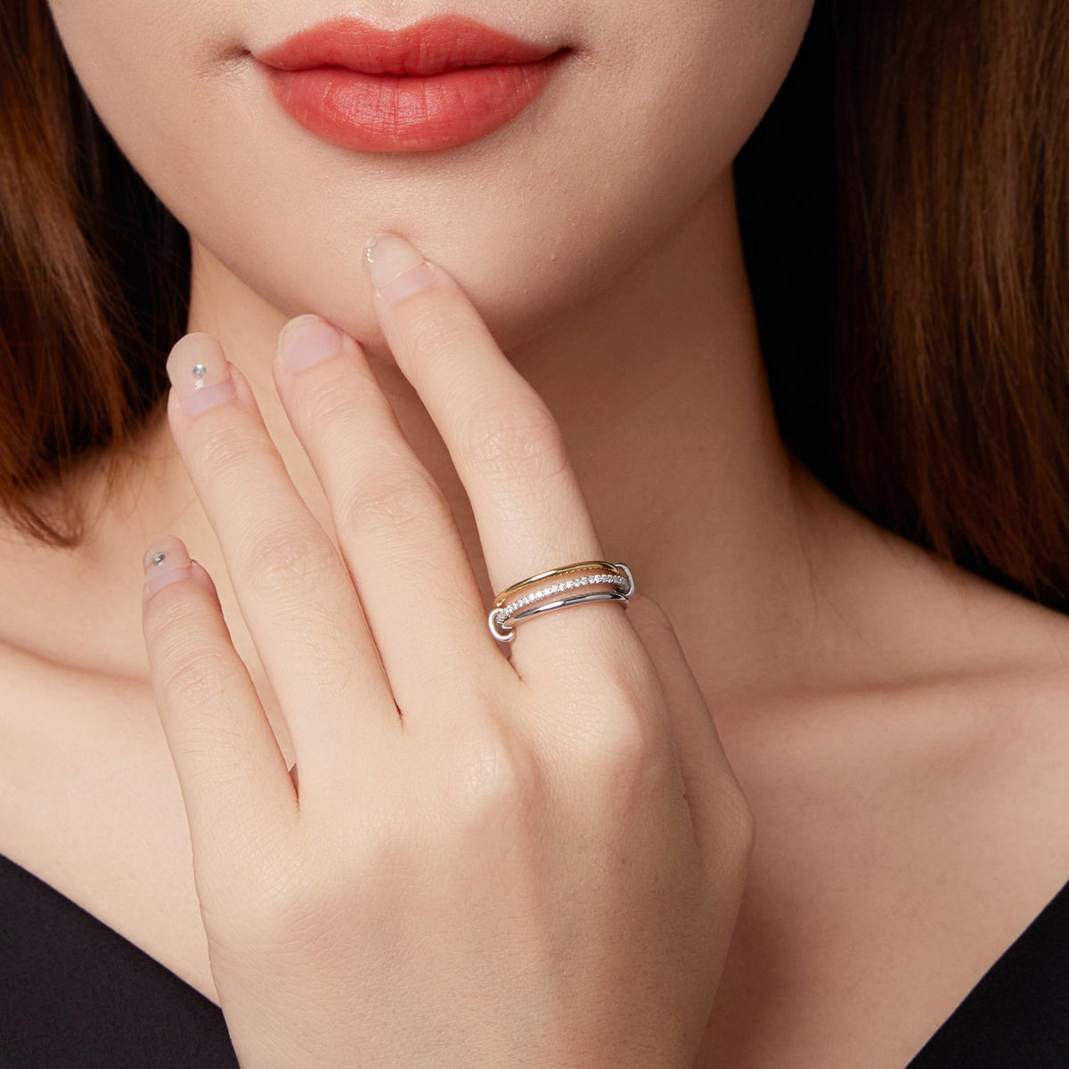 Sterling Silver Moissanite Ring