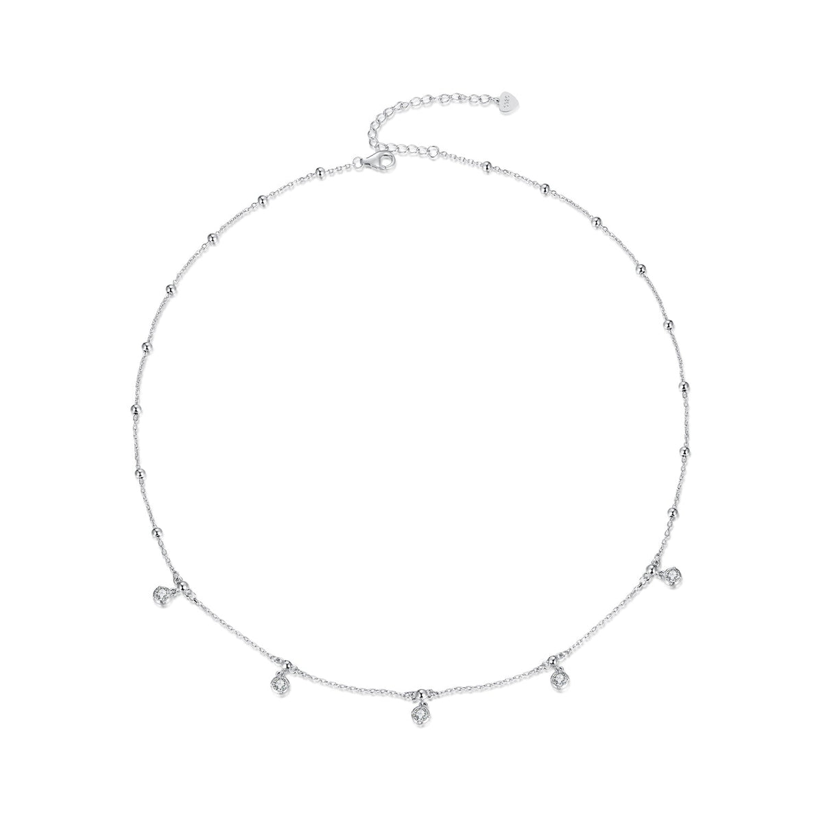 Sterling Silver Moissanite Necklace