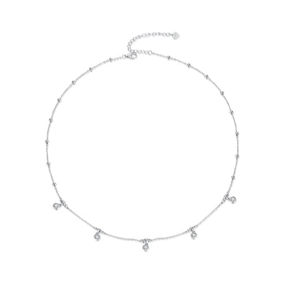 Sterling Silver Moissanite Necklace