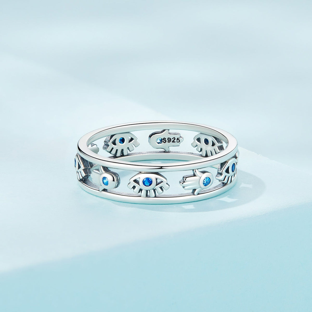 Sterling Silver Pavé Cubic Zirconia Ring