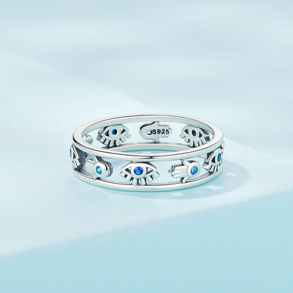 Sterling Silver Pavé Cubic Zirconia Ring